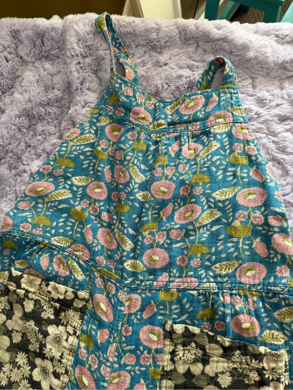 Natural Life | Dakota Tie-back Overalls | Floral | S - Picture 2 of 6